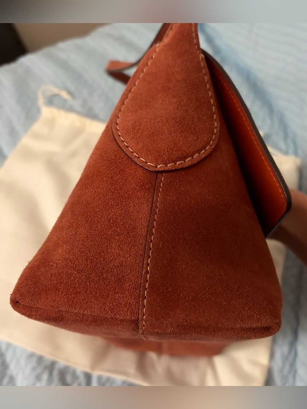 Coach Chelsea 30 Clay Suede/Brass - Picture 7 of 12